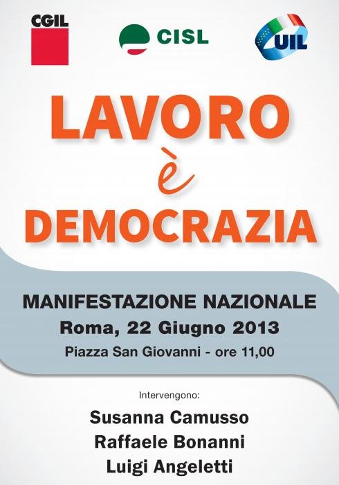 Sindacati, Barone: “Il tema del lavoro al centro delle scelte politiche del Governo Letta. Subito i fondi per la Cassa integrazione”.