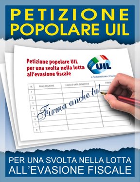 PETIZIONE POPOLARE PER LA LOTTA ALL´EVASIONE FISCALE