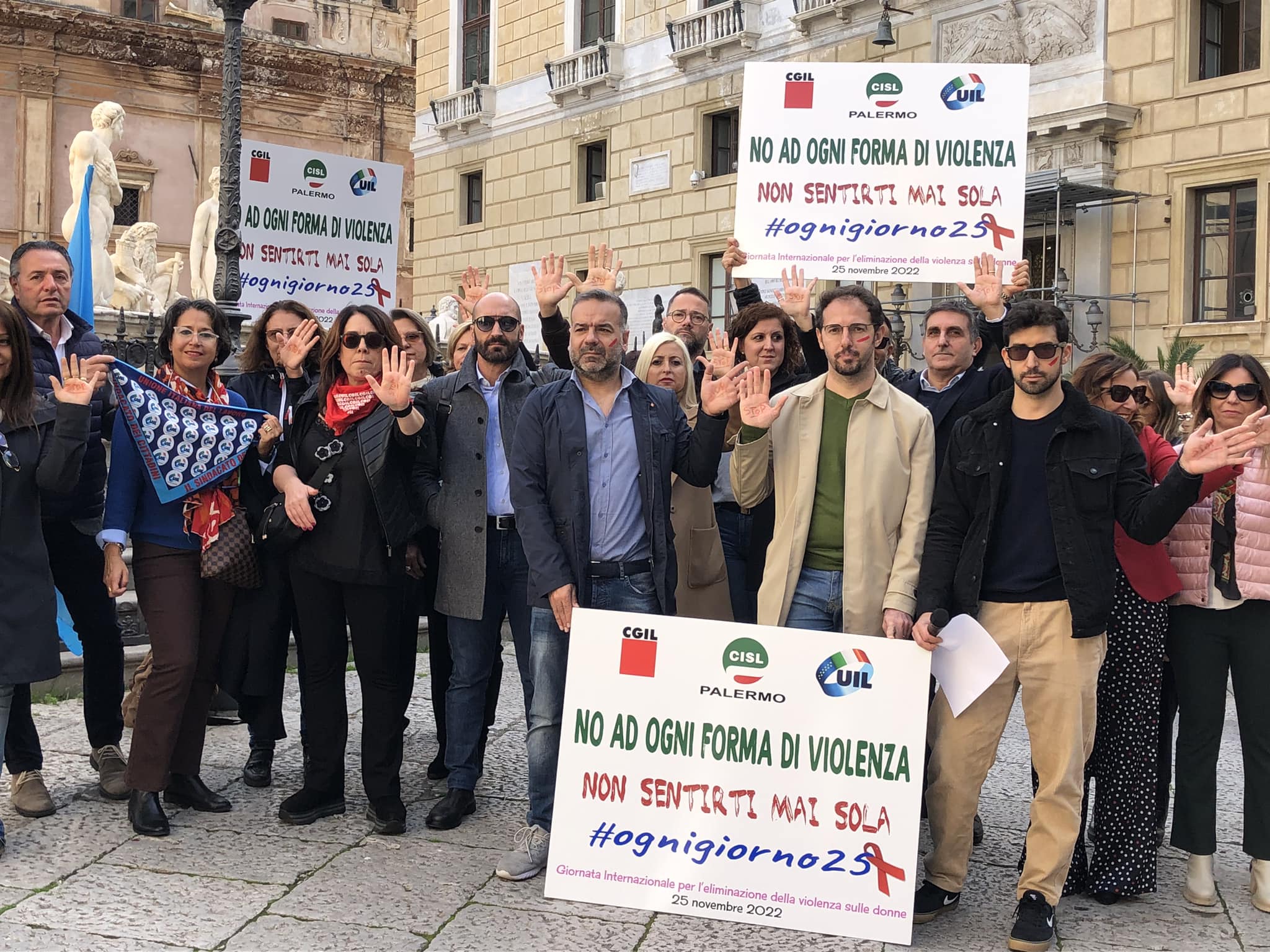 Comune, Cgil Cisl e Uil Palermo: “Insieme per un maggiore impegno contro la violenza sulle donne”.