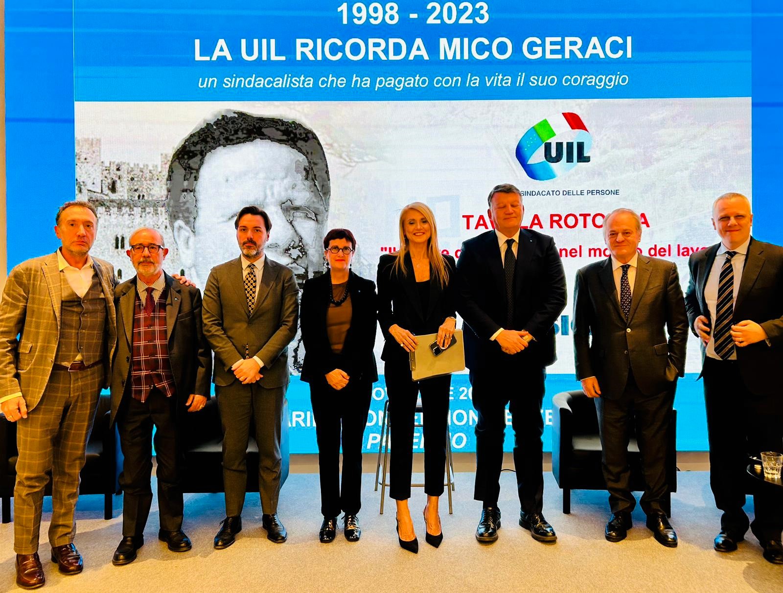 La Uil ricorda Mico Geraci, Bombardieri e Lionti: “In primo piano lavoro e sicurezza. C’è troppa illegalità”.